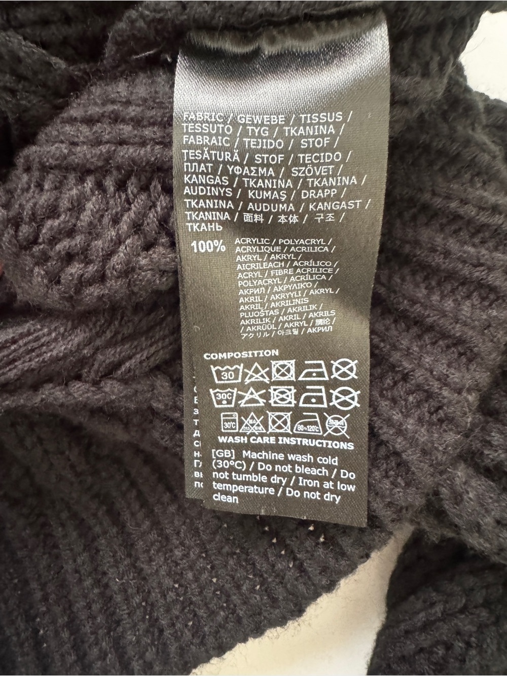 Killstar Ghastmark Disturbia Nemesis Sweater Distressed Cropped Cable Knit Sz M - Picture 7 of 16
